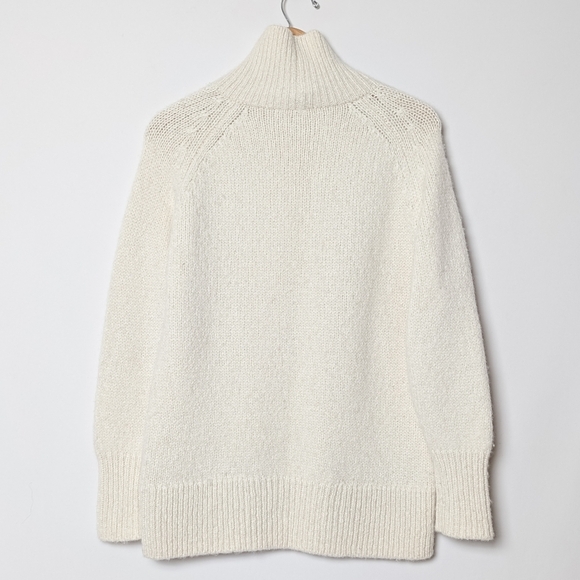 ARITZIA BABATON Day Off Turtleneck Sweater Alpaca Wool White XS - Picture 8 of 14